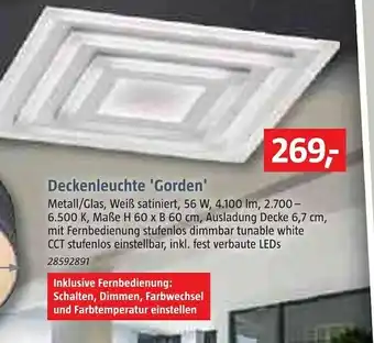 Bauhaus Deckenleuchte 'gorden' Angebot