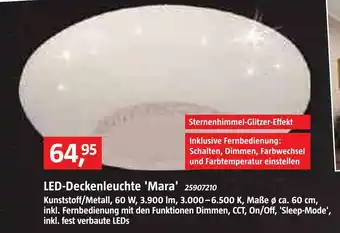 Bauhaus Led-deckenleuchte 'mara' Angebot