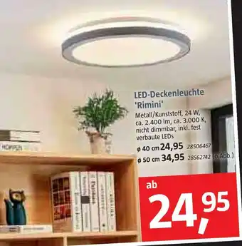 Bauhaus Led-deckenleuchte 'rimini' Angebot