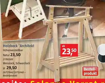 Bauhaus Holzbock 'architekt Angebot