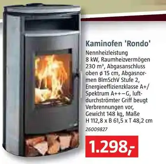 Bauhaus Kaminofen 'rondo' Angebot