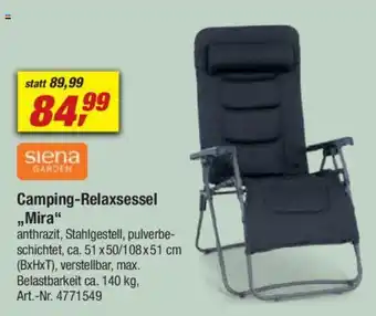 toom Baumarkt Siena GARDEN Camping-Relaxsessel ,,Mira" Angebot