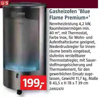 Bauhaus Gasheizofen 'blue lame premium+' Angebot