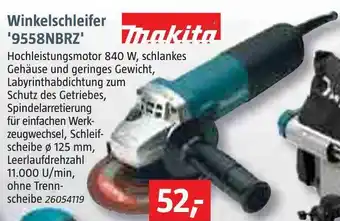 Bauhaus Makita winkelschleifer '9558nbrz' Angebot