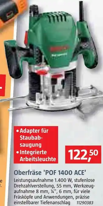 Bauhaus Oberfräse 'pof 1400 ace' Angebot