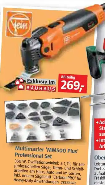 Bauhaus Multimaster 'mm arbeitsleuchte 500 plus' professional set Angebot