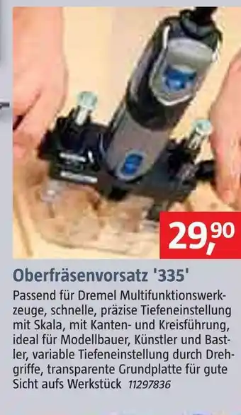 Bauhaus Dremel oberfräsenvorsatz '335' Angebot