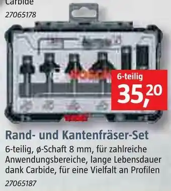 Bauhaus Bosch rand- und kantenfräser-set Angebot