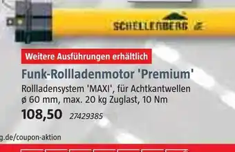 Bauhaus Funk-rollladenmotor 'premium' Angebot