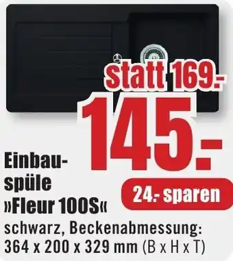 B1 Discount Baumarkt Einbauspüle Fleur 100S Angebot