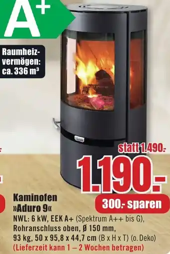 B1 Discount Baumarkt Kaminofen Aduro 9 Angebot