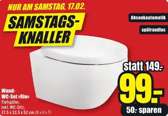 B1 Discount Baumarkt Wand WC-Set Rio Angebot