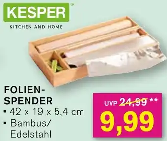 KODi KESPER FOLIENSPENDER Angebot