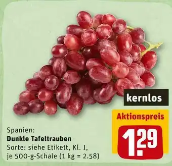 REWE Tafeltrauben Angebot