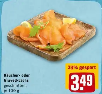 REWE Räucher- oder graved-lachs Angebot