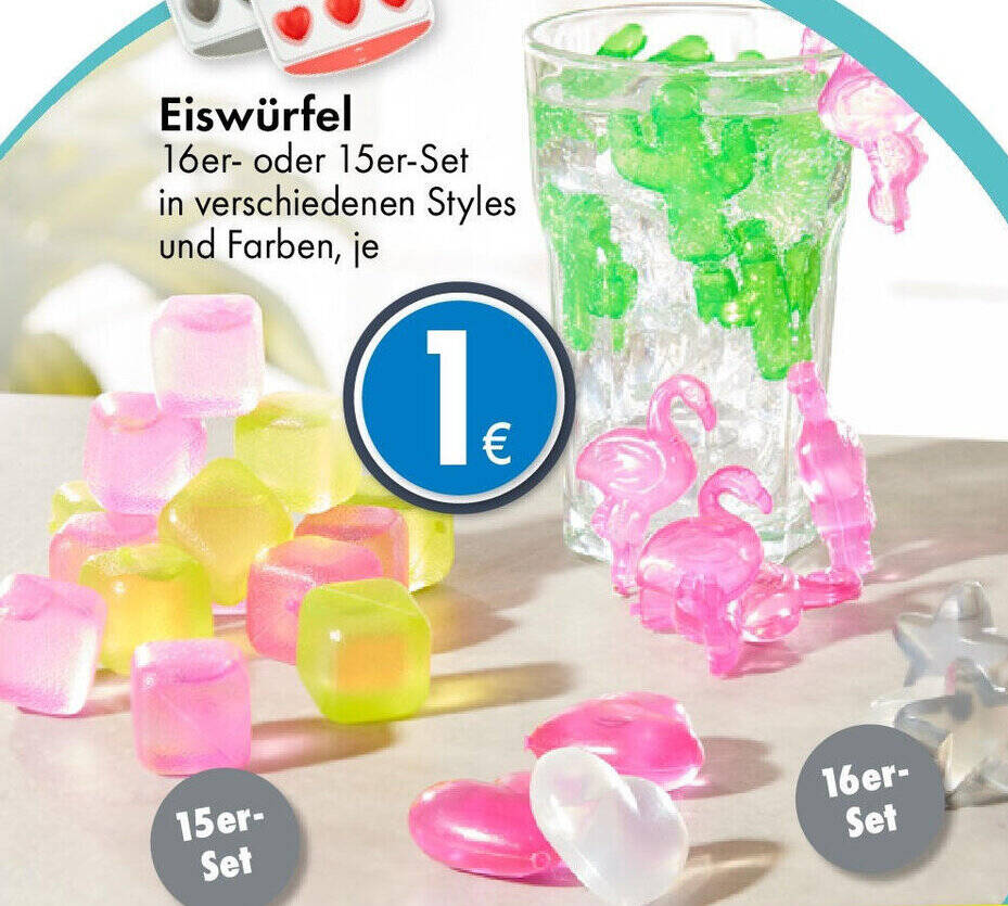 Eiswürfel 15er/16er Set Angebot bei TEDi