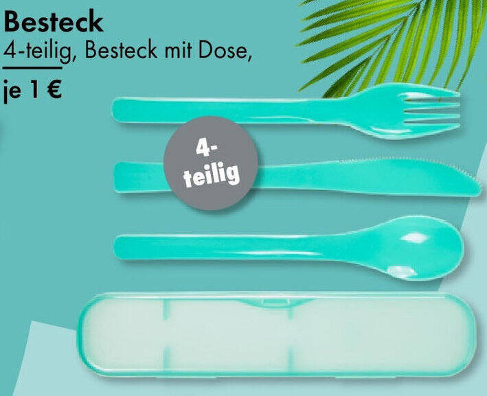 Besteck 4-teilig Angebot bei TEDi
