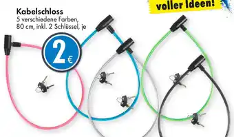 Kabelschloss Angebot bei TEDi