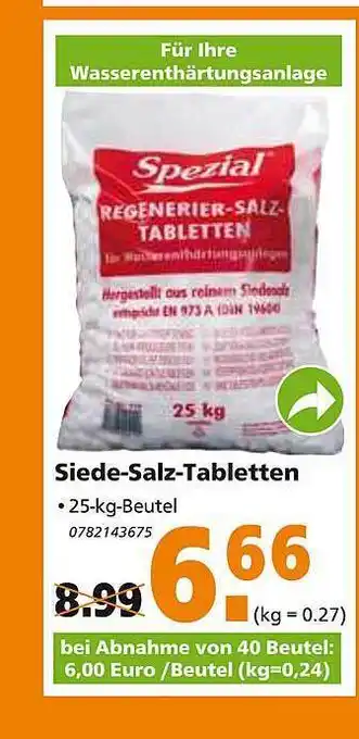 Globus Baumarkt Siede Salz Tabletten Angebot