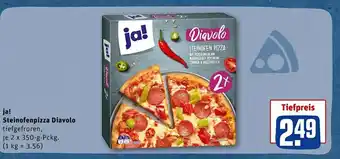 REWE Ja! steinofenpizza diavolo Angebot