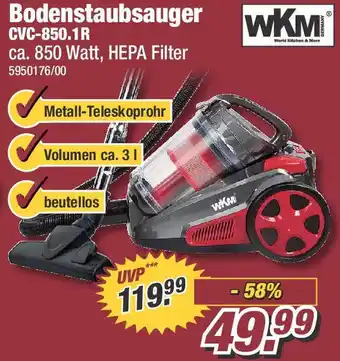 Poco WKM Bodenstaubsauger CVC-850.1R Angebot