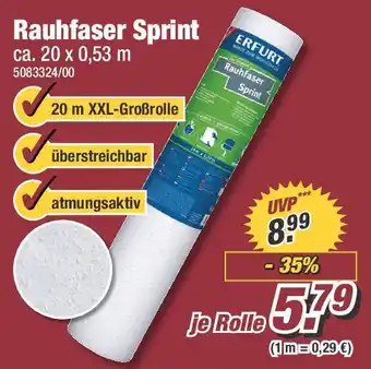 Poco ERFURT Rauhfaser Sprint Angebot