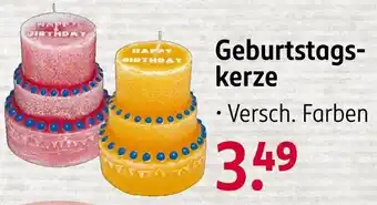 Rossmann Geburtstagskerze Angebot