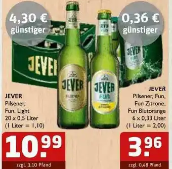 Getränke Quelle Jever Pilsener Oder Fun Angebot