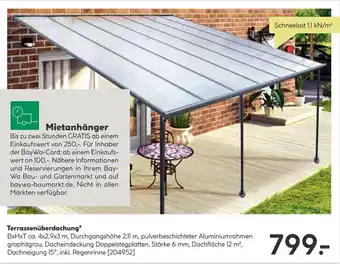 BayWa Terrassenüberdachung Angebot