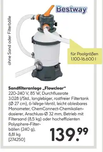 BayWa Bestway Sandfilteranlage,,Flowclear" Angebot
