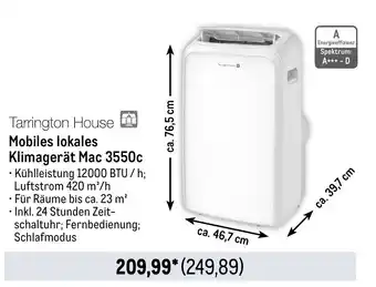 METRO Tarrington House Mobiles lokales Klimagerät Mac 3550c Angebot