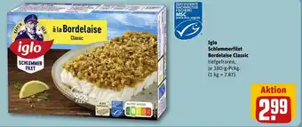 REWE Iglo Schlemmerfilet Bordelaise Classic 380 g Pckg. Angebot