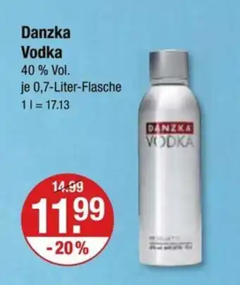 V Markt Danzka Vodka 0,7-Liter-Flasche Angebot