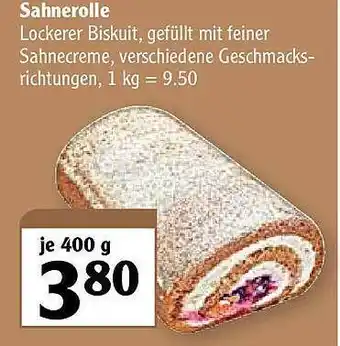 Globus Sahnerolle Angebot