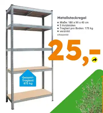 Globus Baumarkt Metallsteckregal Angebot