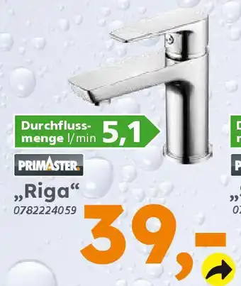 Globus Baumarkt PRIMASTER Waschtischarmaturen ,,Riga" Angebot