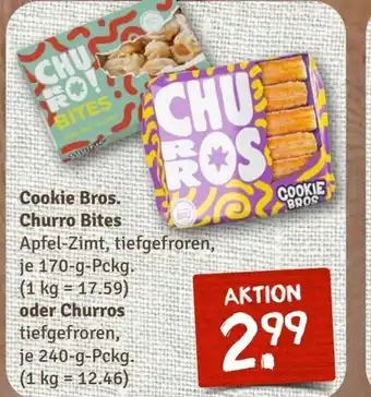 nahkauf Cookie Bros. Churro Bites Apfel-Zimt, tiefgefroren, je 170-g-Pckg. oder Churros tiefgefroren, je 240-g-Pckg. Angebot