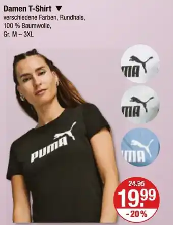 V Markt PUMA Damen T-Shirt Angebot