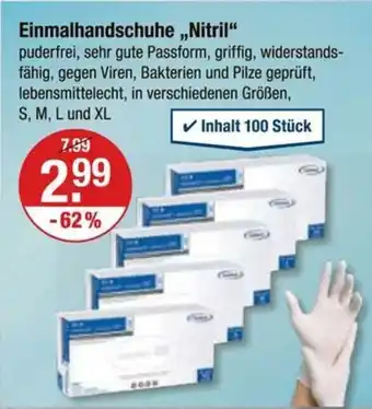 V Markt Einmalhandschuhe,,Nitril" Angebot