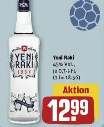 REWE Yeni Raki 0,7 l Fl. Angebot