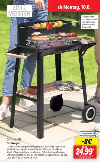Lidl GRILLMEISTER Grillwagen Angebot