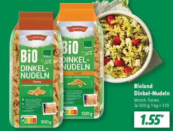 Lidl Bioland Dinkel-Nudeln 500 g Angebot