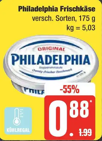 Edeka Philadelphia Frischkäse 175 g Angebot