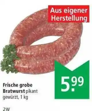 Marktkauf Frische Grobe Bratwurst Angebot