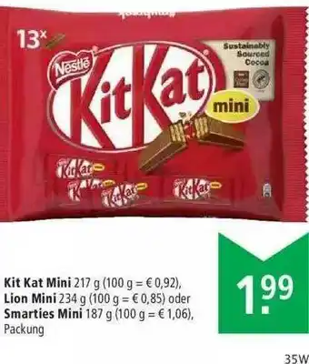 Marktkauf Kit Kat Mini, Lion Mini Oder Smarties Mini Angebot