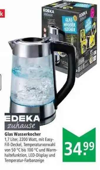 Marktkauf Edeka Zuhause Glas Wasserkocher Angebot