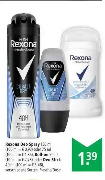 Marktkauf Rexona Deo Spray, Roll-on Oder Deo Stick Angebot