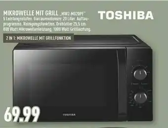 Marktkauf Toshiba Mikrowelle Mit Grill Mw2-mg20pf Angebot