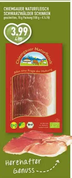 Marktkauf Chiemgauer Naturfleisch Schwarzwälder Schinken Angebot