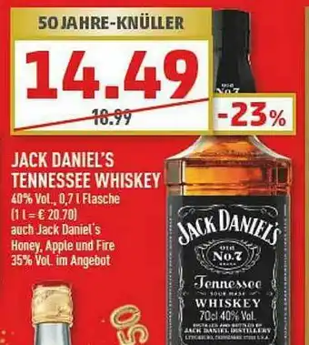 Marktkauf Jack Daniels Tennessee Whiskey Angebot